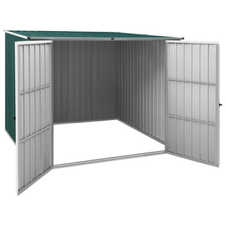 Garden Shed Green 195x198x159 cm Galvanised Steel - Giant Lobelia