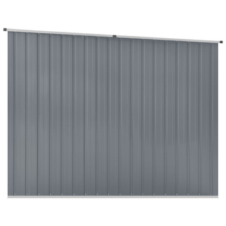 Garden Shed Grey 195x198x159 cm Galvanised Steel - Giant Lobelia