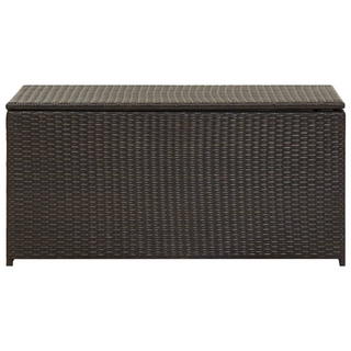 vidaXL Garden Storage Box Poly Rattan 100x50x50 cm Brown - Giant Lobelia