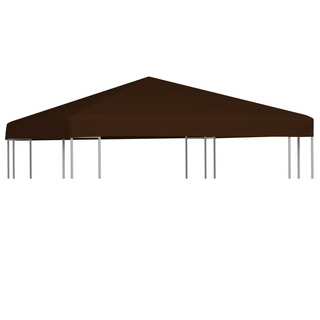 Gazebo Top Cover 310 g/m² 3x3 m Brown - Giant Lobelia