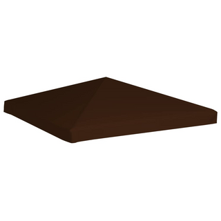 Gazebo Top Cover 310 g/m² 3x3 m Brown - Giant Lobelia