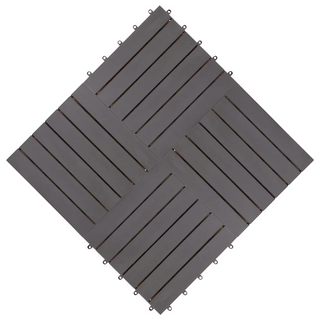 vidaXL Decking Tiles 10 pcs Grey Wash 30x30 cm Solid Acacia Wood - Giant Lobelia