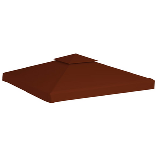 2-Tier Gazebo Top Cover 310 g/m² 3x3 m Terracotta - Giant Lobelia