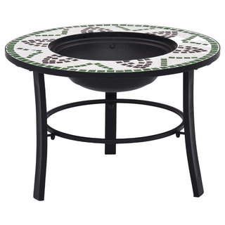 vidaXl Mosaic Fire Pit Green 68cm Ceramic - Giant Lobelia