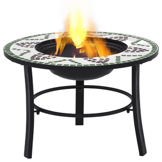 vidaXl Mosaic Fire Pit Green 68cm Ceramic - Giant Lobelia