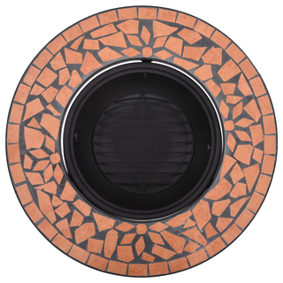 vidaXl Mosaic Fire Pit Terracotta 68cm Ceramic - Giant Lobelia