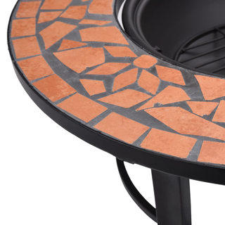 vidaXl Mosaic Fire Pit Terracotta 68cm Ceramic - Giant Lobelia