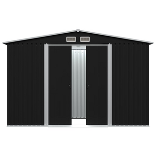 vidaXL Garden Storage Shed Anthracite Steel 257x205x178 cm - Giant Lobelia