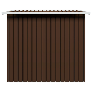 vidaXL Garden Storage Shed Brown 194x121x181 cm Steel - Giant Lobelia