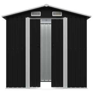 vidaXL Garden Storage Shed Anthracite Steel 204x132x186 cm - Giant Lobelia