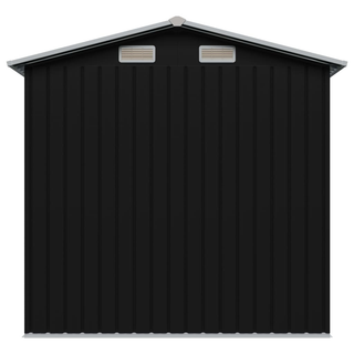 vidaXL Garden Storage Shed Anthracite Steel 204x132x186 cm - Giant Lobelia