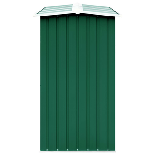 vidaXL Garden Log Storage Shed Galvanised Steel 330x92x153 cm Green - Giant Lobelia