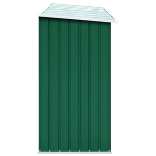 vidaXL Garden Log Storage Shed Galvanised Steel 330x84x152 cm Green - Giant Lobelia