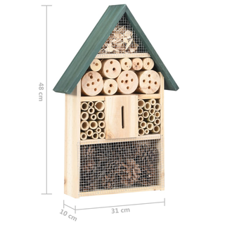 vidaXL Insect Hotel 31x10x48 cm Firwood - Giant Lobelia