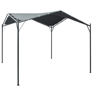 Gazebo Pavilion Tent Canopy 3x3 m Steel Anthracite - Giant Lobelia