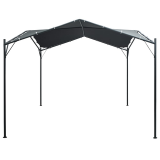 Gazebo Pavilion Tent Canopy 3x3 m Steel Anthracite - Giant Lobelia