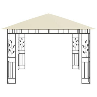 Gazebo with Mosquito Net 3x3x2.73 m Cream 180 g/m² - Giant Lobelia