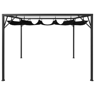 Garden Gazebo with Retractable Roof Canopy 3x3 m Anthracite - Giant Lobelia