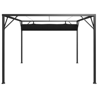 Garden Gazebo with Retractable Roof Canopy 3x3 m Anthracite - Giant Lobelia