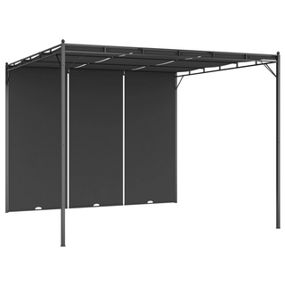 Garden Gazebo with Side Curtain 3x3x2.25 m Anthracite - Giant Lobelia