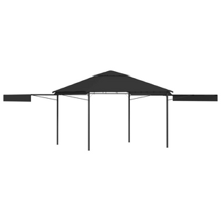 Gazebo with Double Extending Roofs 3x3x2.75 m Anthracite 180g/m² - Giant Lobelia