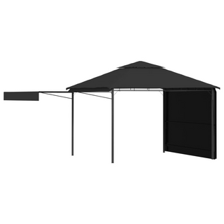 Gazebo with Double Extending Roofs 3x3x2.75 m Anthracite 180g/m² - Giant Lobelia