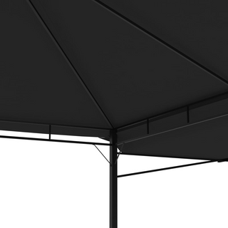 Gazebo with Double Extending Roofs 3x3x2.75 m Anthracite 180g/m² - Giant Lobelia