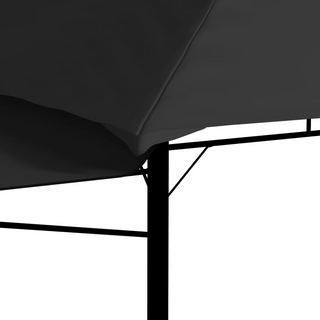 Gazebo with Double Extending Roofs 3x3x2.75 m Anthracite 180g/m² - Giant Lobelia