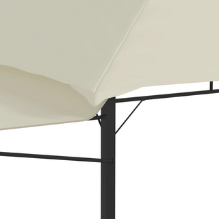 Gazebo with Double Extended Roofs 3x3x2.75 m Cream 180 g/m² - Giant Lobelia