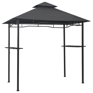 BBQ Gazebo 240x150x255 cm Anthracite Steel - Giant Lobelia