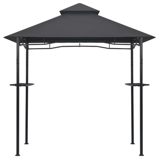 BBQ Gazebo 240x150x255 cm Anthracite Steel - Giant Lobelia