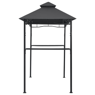 BBQ Gazebo 240x150x255 cm Anthracite Steel - Giant Lobelia