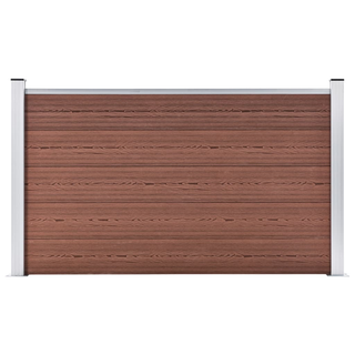 Garden Fence WPC 180x105 cm Brown - Giant Lobelia