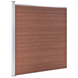 Garden Fence WPC 175x186 cm Brown - Giant Lobelia