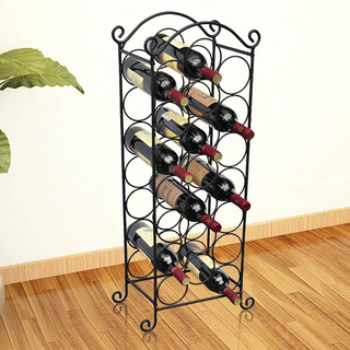 Wine Rack for 21 Bottles Metal - Giant Lobelia