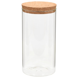 vidaXL Storage Glass Jars with Cork Lid 6 pcs 1400 ml - Giant Lobelia