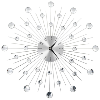 vidaXL Wall Clock with Quartz Movement Modern Design 50 cm - Giant Lobelia