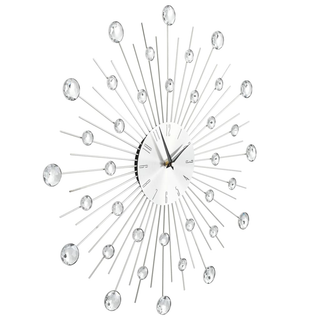 vidaXL Wall Clock with Quartz Movement Modern Design 50 cm - Giant Lobelia