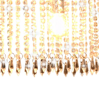 Ceiling Lamp with Crystal Beads Silver 104 cm E14 - Giant Lobelia