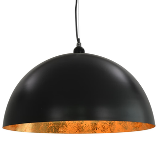 Ceiling Lamps 2 pcs Black and Gold Semi-spherical 50 cm E27 - Giant Lobelia