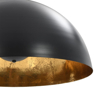 Ceiling Lamps 2 pcs Black and Gold Semi-spherical 50 cm E27 - Giant Lobelia