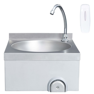 Hand Wash Sink with Faucet and Soap Dispenser Stainless Steel - Giant Lobelia