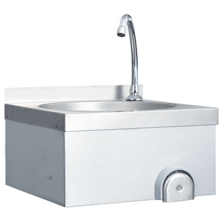 Hand Wash Sink with Faucet and Soap Dispenser Stainless Steel - Giant Lobelia