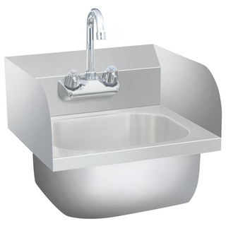 Commercial Hand Wash Sink with Faucet Stainless Steel - Giant Lobelia