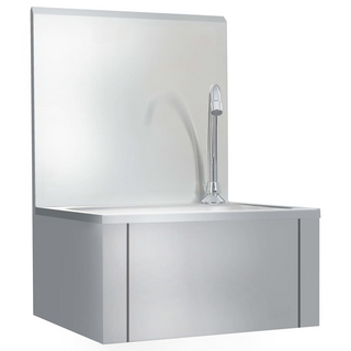 Hand Wash Sink with Faucet and Soap Dispenser Stainless Steel - Giant Lobelia