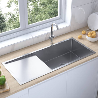 vidaXL Handmade Kitchen Sink Stainless Steel - Giant Lobelia