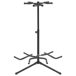 vidaXL Guitar Stand Black Steel - Giant Lobelia