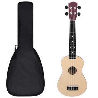 Soprano Ukulele Set with Bag for Kids Light Wood 23" - Giant Lobelia