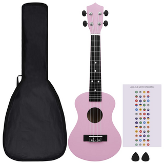 Soprano Ukulele Set with Bag for Kids Pink 23" - Giant Lobelia