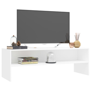 TV Cabinet White 120x40x40 cm Engineered Wood - Giant Lobelia